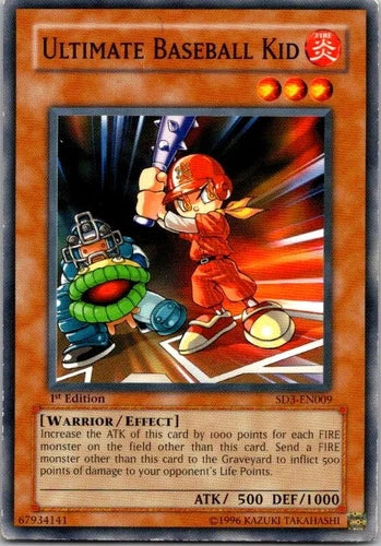 Ultimate Baseball Kid - SD3-EN009 - Common - 1st Edition - YuGiOh