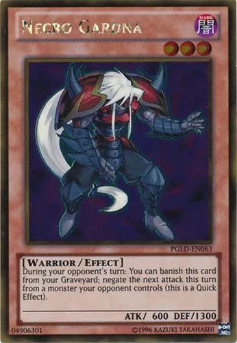 Necro Gardna - PGLD-EN063 - Gold Rare - 1st Edition - YuGiOh