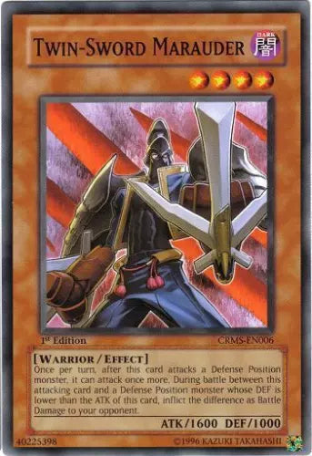 Twin-Sword Marauder - CRMS-EN006 - Common - Unlimited Edition - YuGiOh