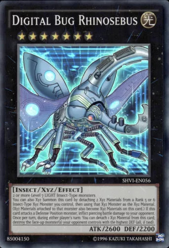 Digital Bug Rhinosebus - SHVI-EN056 - Super Rare - 1st Edition - YuGiOh