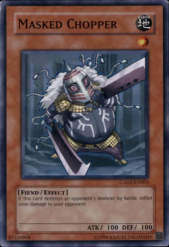 Masked Chopper - GX03-EN003 - Super Rare - Limited Edition - YuGiOh