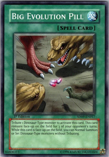 Big Evolution Pill - SD09-EN017 - Common - 1st Edition - YuGiOh - WORN
