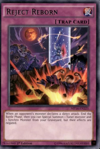 Reject Reborn - MP16-EN225 - Rare - 1st Edition - YuGiOh