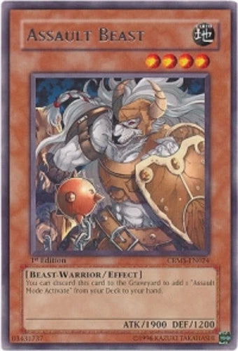 Assault Beast - CRMS-EN024 - Rare - 1st Edition - YuGiOh