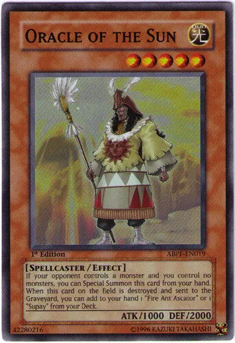 Oracle of the Sun - ABPF-EN019 - Super Rare - 1st Edition - YuGiOh