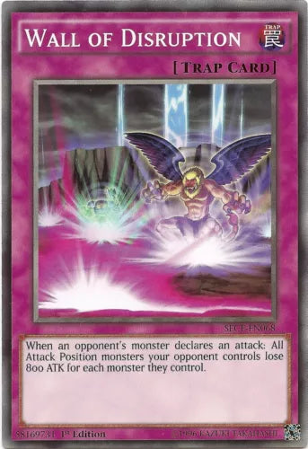 Wall of Disruption - SECE-EN068 - Common - Mixed Editions - YuGiOh