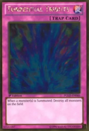 Torrential Tribute - PGLD-EN060 - Gold Rare - Unlimited Edition - YuGiOh