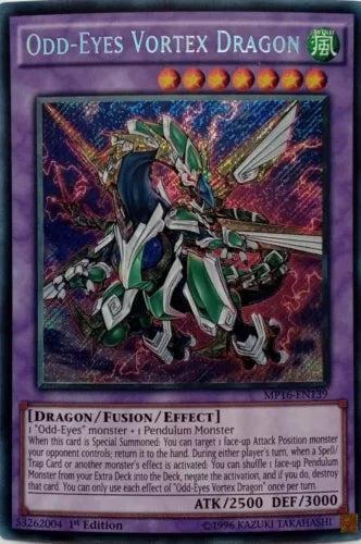Odd-Eyes Vortex Dragon - MP16-EN139 - Secret Rare - 1st Edition - YuGiOh