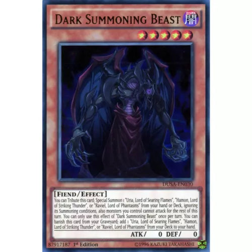Dark Summoning Beast - DUSA-EN030 - Ultra Rare - 1st Edition - YuGiOh