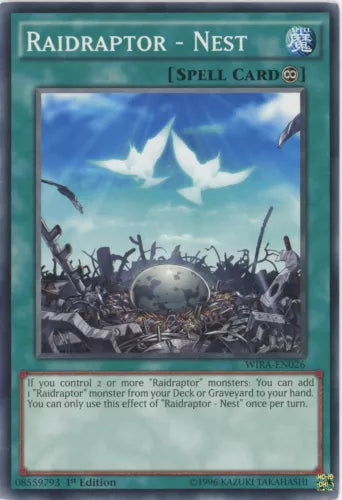 Raidraptor - Nest - WIRA-EN026 - Common - 1st Edition - YuGiOh
