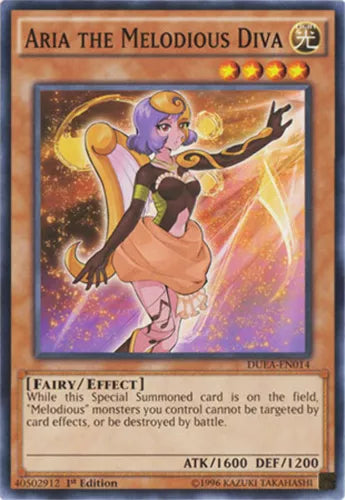Aria the Melodious Diva - DUEA-EN014 - Common - Unlimited Edition - YuGiOh