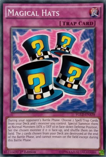 Magical Hats - YGLD-ENA38 - Common - 1st Edition - YuGiOh