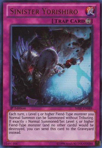 Sinister Yorishiro - SHSP-EN089 - Ultra Rare - Unlimited Edition - YuGiOh
