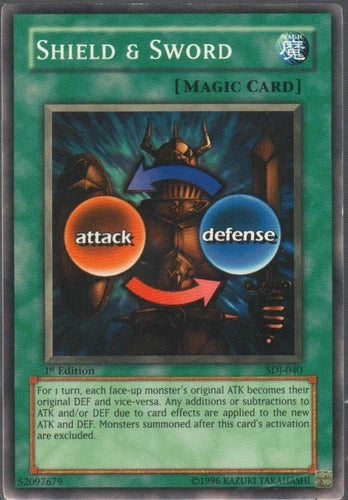 Shield & Sword - SDJ-040 - Common - Unlimited Edition - YuGiOh LP
