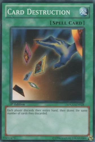 Card Destruction - SD8-EN018 - Common - Mixed Editions - YuGiOh