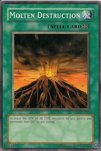 Molten Destruction - DB1-EN061 - Common - Unlimited Edition - YuGiOh