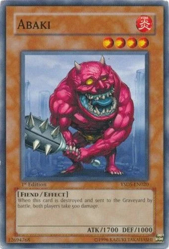 Abaki - YSDS-EN020 - Common - Mixed Editions - YuGiOh LP