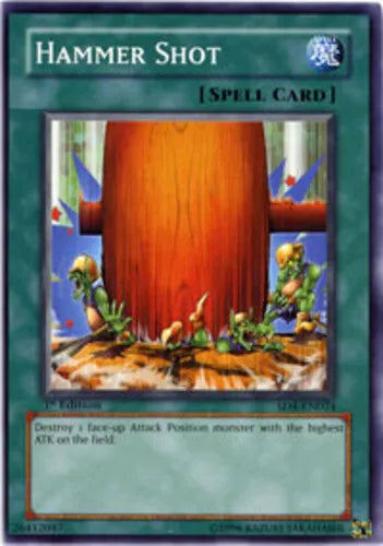 Hammer Shot - SD4-EN024 - Common - 1st Edition - YuGiOh
