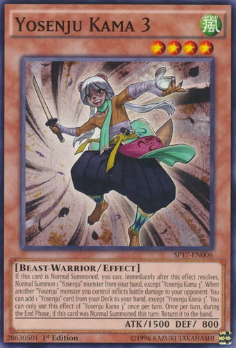 Yosenju Kama 3 - SP17-EN006 - Common - 1st Edition - YuGiOh