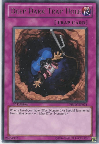 Deep Dark Trap Hole - PHSW-EN078 - Rare - Mixed Editions - YuGiOh