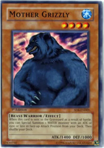 Mother Grizzly - SD4-EN005 - Common - 1st Edition - YuGiOh LP