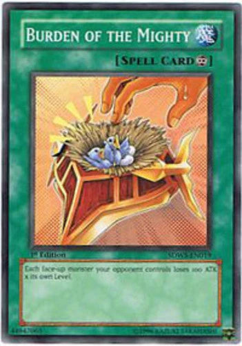 Burden of the Mighty - SDWS-EN019 - Common - 1st Edition - YuGiOh