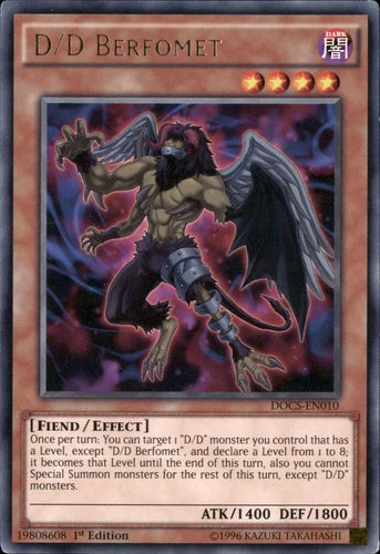 D/D Berfomet - DOCS-EN010 - Rare - 1st Edition - YuGiOh