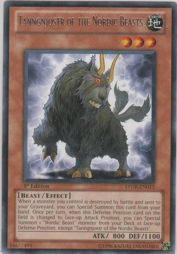 Tanngnjostr of the Nordic Beasts - STOR-EN013 - Rare - Mixed Editions - YuGiOh