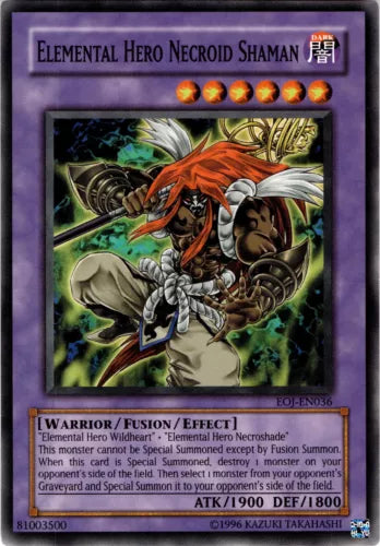 Elemental Hero Necroid Shaman - EOJ-EN036 - Common - Unlimited Edition - YuGiOh