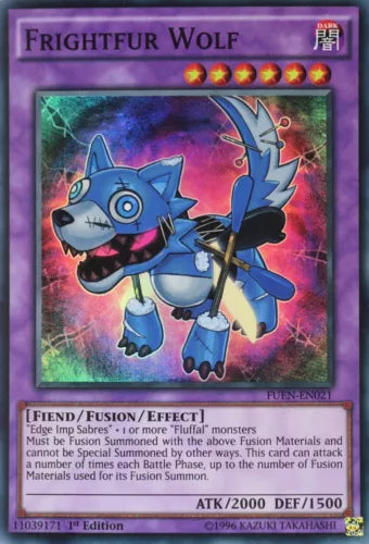 Frightfur Wolf - FUEN-EN021 - Super Rare - 1st Edition - YuGiOh