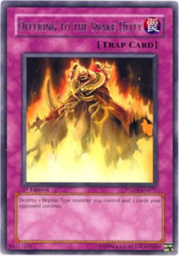 Offering to the Snake Deity - PTDN-EN077 - Rare - Unlimited Edition - YuGiOh LP