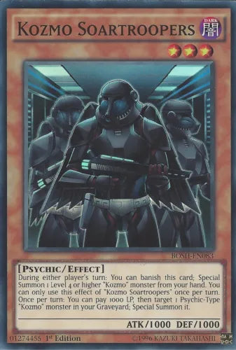 Kozmo Soartroopers - BOSH-EN083 - Super Rare - 1st Edition - YuGiOh