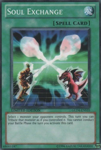 Soul Exchange - GLD4-EN035 - Common - Limited Edition - YuGiOh