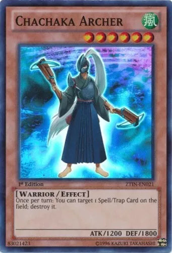 Chachaka Archer - ZTIN-EN021 - Super Rare - 1st Edition - YuGiOh