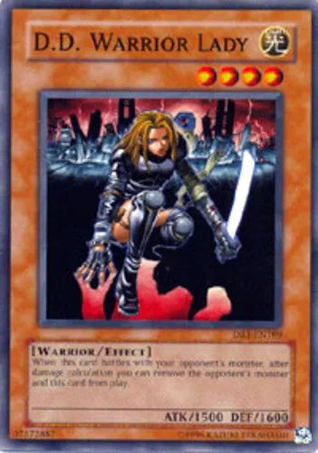 D.D. Warrior Lady - DR1-EN189 - Super Rare - Unlimited Edition - YuGiOh LP