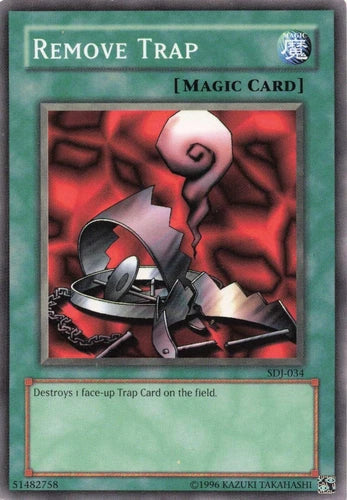Remove Trap - SDJ-034 - Common - Unlimited Edition - YuGiOh LP