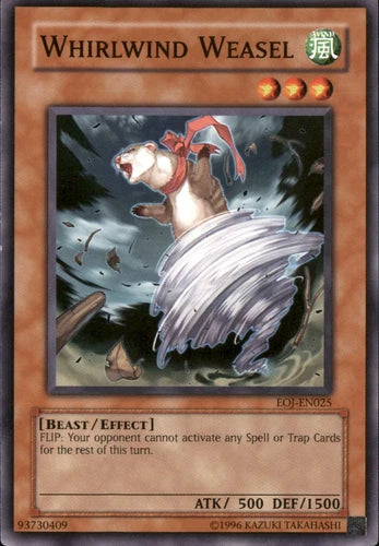 Whirlwind Weasel - EOJ-EN025 - Common - Unlimited Edition - YuGiOh