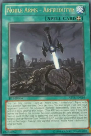 Noble Arms - Arfeudutyr - ABYR-EN086 - Rare - 1st Edition - YuGiOh