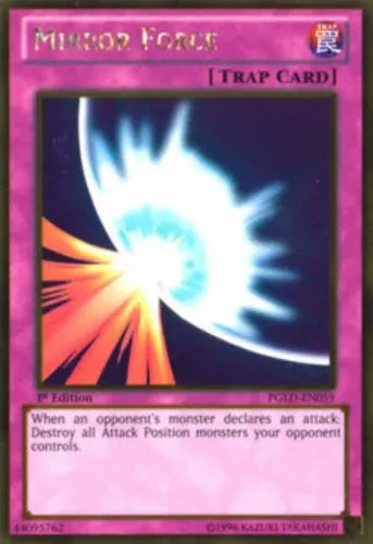 Mirror Force - PGLD-EN059 - Gold Rare - Unlimited Edition - YuGiOh LP