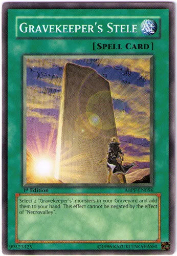 Gravekeeper's Stele - ABPF-EN056 - Common - 1st Edition - YuGiOh