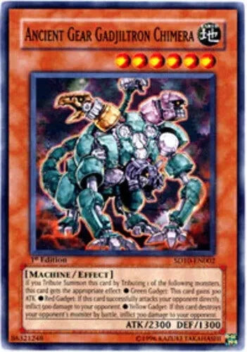 Ancient Gear Gadjiltron Dragon - SD10-EN001 - Ultra Rare - 1st Edition - YuGiOh