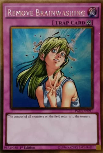 Remove Brainwashing - PGL3-EN091 - Gold Rare - 1st Edition - YuGiOh