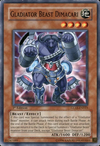 Gladiator Beast Dimacari - GLAS-EN023 - Common - Mixed Editions - YuGiOh