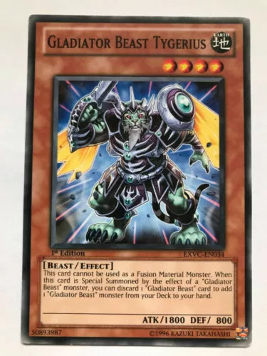 Gladiator Beast Tygerius - EXVC-EN034 - Common - Unlimited Edition - YuGiOh