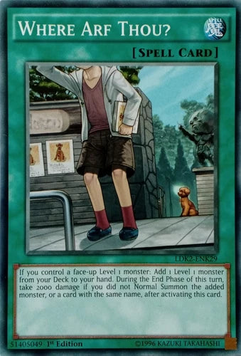 Where Arf Thou? - LDK2-ENK29 - Common - 1st Edition - YuGiOh