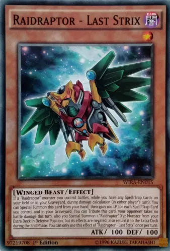 Raidraptor - Last Strix - WIRA-EN015 - Common - 1st Edition - YuGiOh