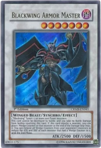 Blackwing Armor Master - CRMS-EN041 - Ultra Rare - Unlimited Edition - VLP