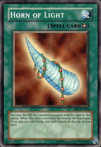 Horn of Light - DB1-EN004 - Common - Unlimited Edition - YuGiOh LP
