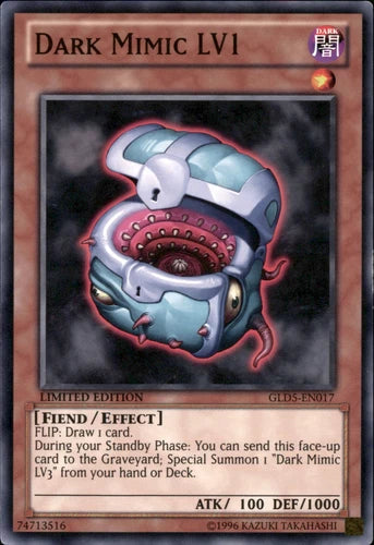 Dark Mimic LV1 - GLD5-EN017 - Common - Limited Edition - YuGiOh