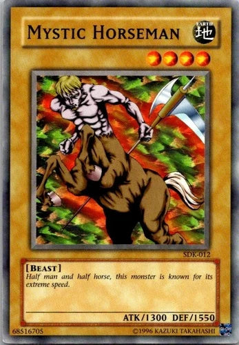 Mystic Horseman - SDK-012 - Common - Unlimited Edition - YuGiOh LP